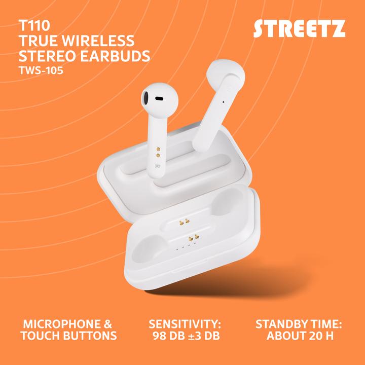 Produktbild Streetz Semi In-Ear Kopfhörer (4 h, Kabellos)