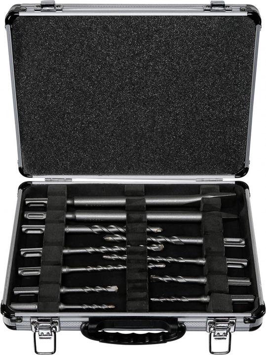 Actual product image Bosch Professional Zubehör Drill and chisel set SDS-Plus 11 pieces in case (5 mm, 6 mm, 7 mm, 8 mm, 10 mm, 12 mm)