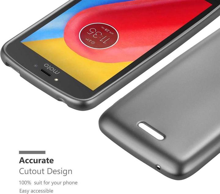 Actual product image Cadorabo TPU Matt Metallic Cover (Motorola Moto C Plus)