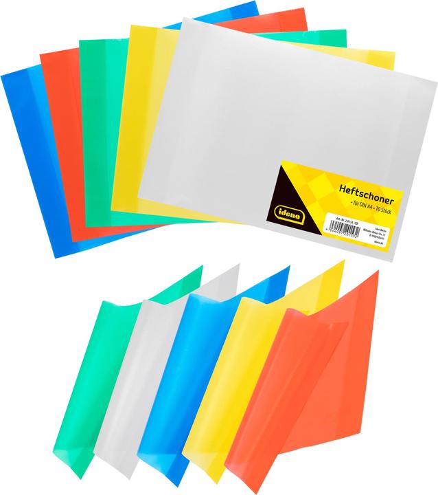 Produktbild Idena Heftschoner A4 2x 5 Farben transparent (A4, Harter Einband)