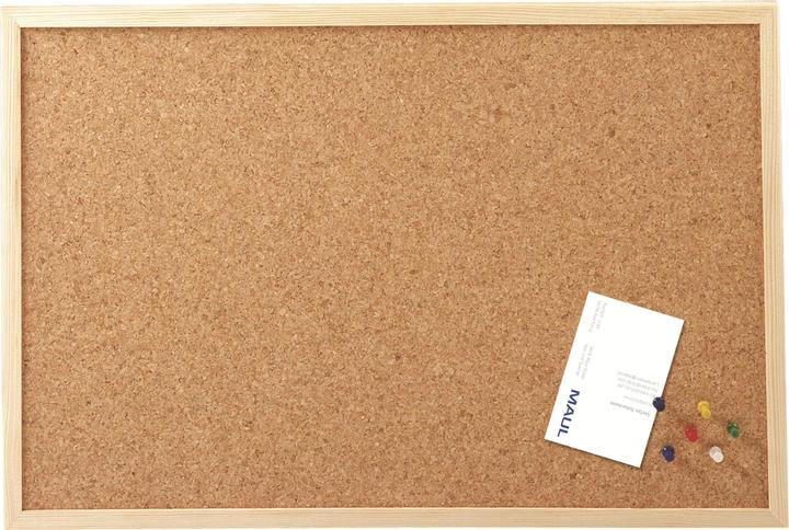 Maul Lavagna con cornice in legno, 60 x 80 cm, sughero (Bacheca, 80 x 60 cm)