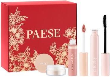 Produktbild Paese Paeseset Nature Look Mascara Cheeky 9ml, Lip Gloss Cotton Delight 75ml, Gerstenpuder 10g