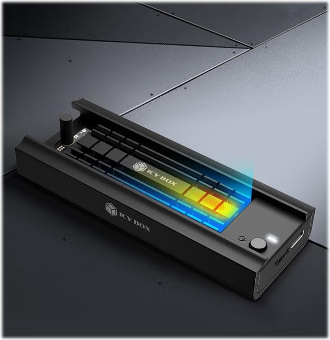 Productafbeelding Icy Box IB-180MC-C31 DockingStation M.2 NVMe&SATA SSD (M.2)