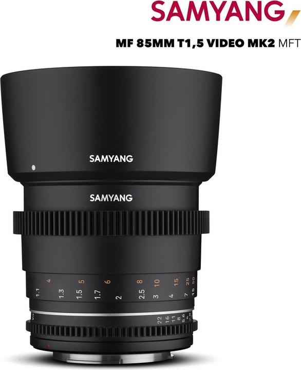 Image du produit Samyang 85mm T1.5 MK2 MFT (Micro Four Thirds, Plein format, APS-C / DX, Micro Four Thirds)