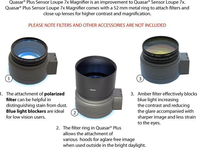 Produktbild Visible Dust Quasar Plus Sensor Lupe 7x 52 mm Filtergewinde
