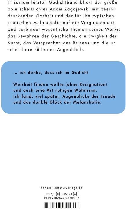 Actual product image Das wahre Leben (German, Adam Zagayevsky, 2024)