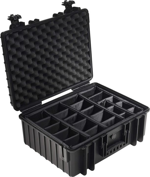 B+W Outdoor-Koffer Typ 6000 - RPD mit Facheinteilung (Fotokoffer, 32.60 l)