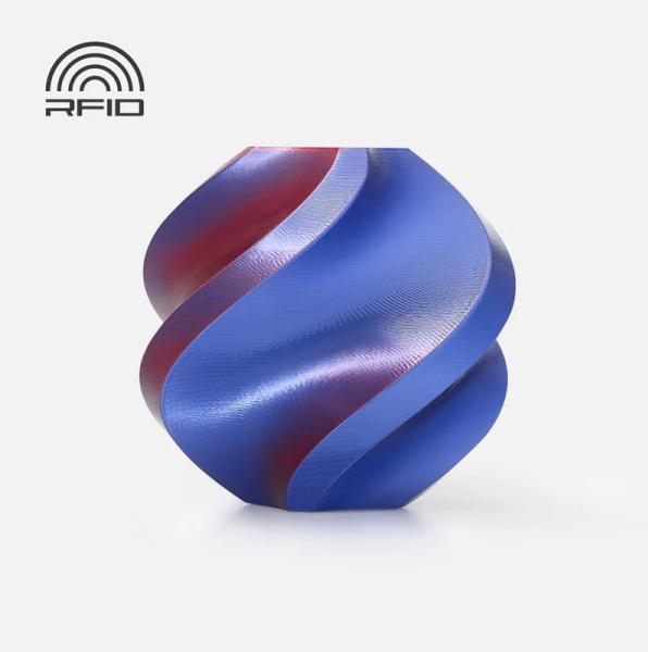 Image du produit Bambu Lab PLA Silk Dual Color - Midnight Blaze - 1.75mm (PLA, 1.75 mm, Multicolore)