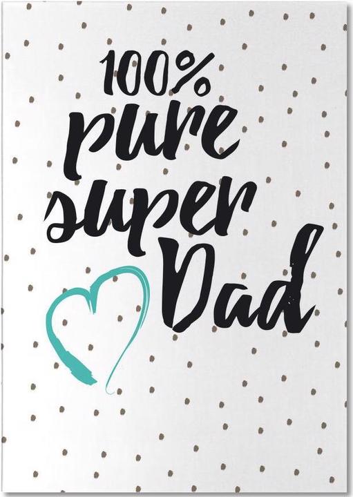 Image du produit Juniqe Super Dad - Fête des pères (A5, Pointillés)