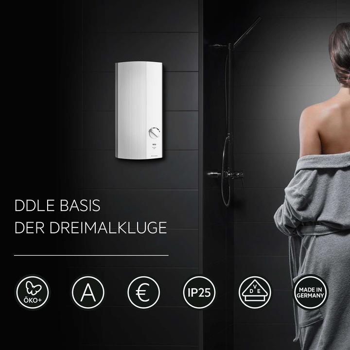 Immagine prodotto AEG Haustechnik DDLE Basis 18/21/24 kW Scaldabagno elettronico istantaneo, selezione della temperatura tramite