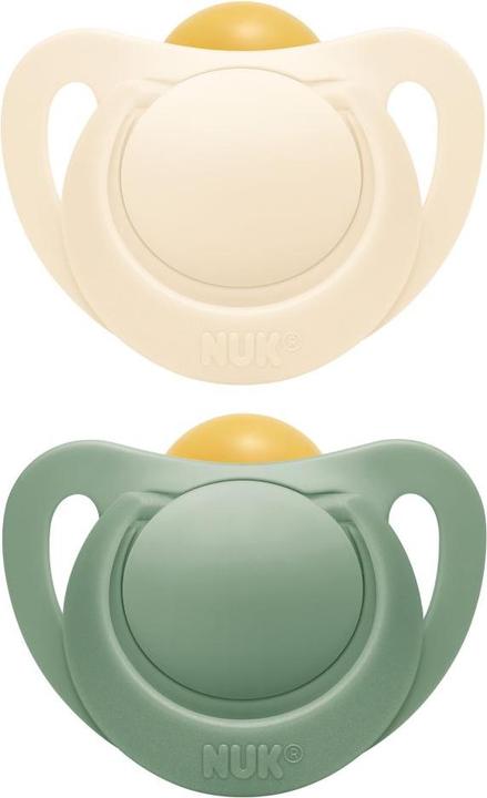 Produktbild NUK Schnuller Schnuller 2er Pack for Nature - Latex 6-18 M - Grün (2 x, ab 6 Monaten)