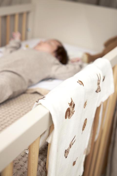Productafbeelding Meyco Baby Forest Dieren Gaasluiers - Pak van 3 - toffee (70 cm, 70 cm)