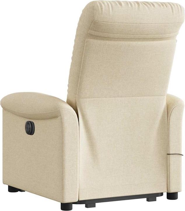 Immagine prodotto VidaXL Poltrona massaggiante con ausilio stand-up in tessuto crema