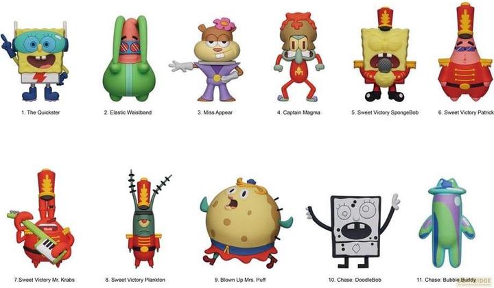 Monogram Int. SpongeBob Schwammkopf 3D PVC-Taschenanhänger Series 6 Display (24)