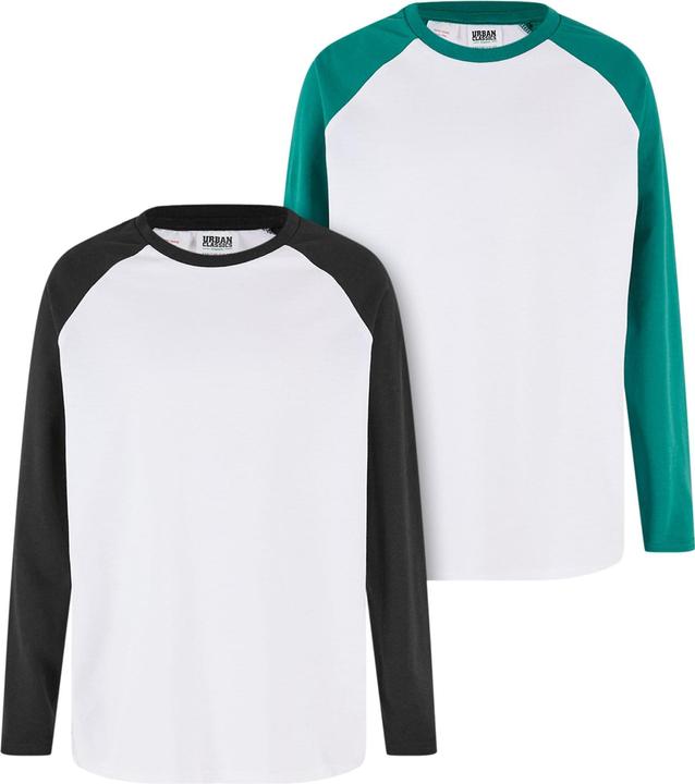 Actual product image Urban Classics Boys Organic Oversized Raglan Longsleeve 2-Pack - 167193 (122)
