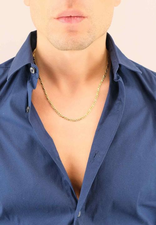 Produktbild Muau Carrera (Gelbgold, Weissgold, Rotgold oder ganz einfach aus Silber hier entdecken. Halsketten können in Kombination mit eleganten Ohrringen oder Armbänder wie Venezianer oder Anker getragen werden., 50 cm)
