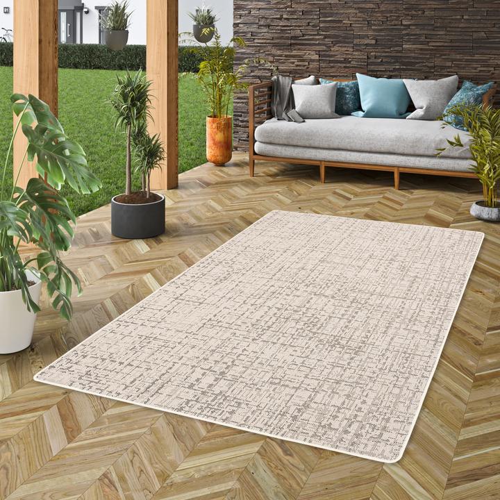Produktbild Snapstyle In & Outdoor Teppich Flachgewebe Oslo Karo Modern (80 x 160 cm)