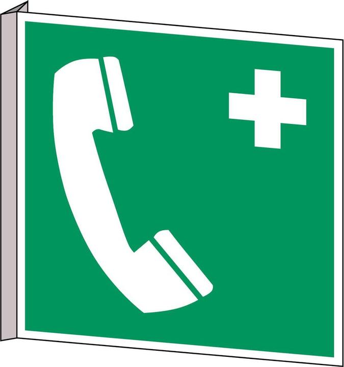 Produktbild Brady ISO-Sicherheitsschild - Notruftelefon