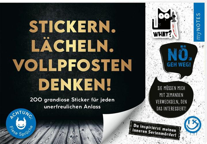 Image du produit Böse Sprüche Stickerheft: Stickern. Läc