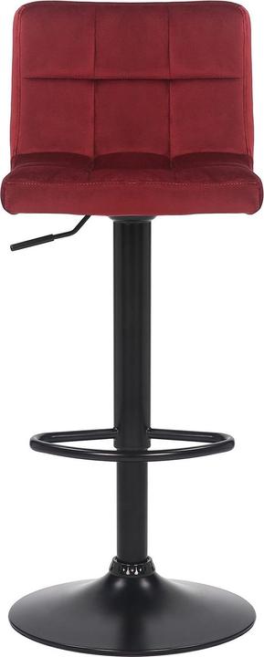 Produktbild Swisshandel24 4er Set Barhocker Feni Samt, rot