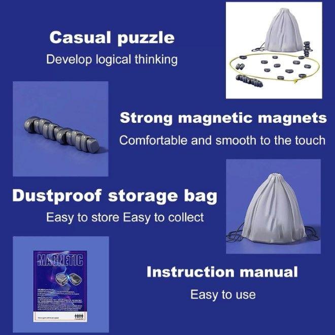Actual product image MU Classic Magnetic Chess - Magnetsteine verbinden vermeiden