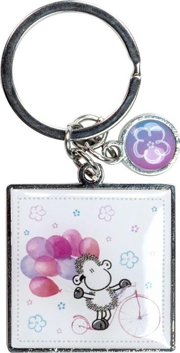 Actual product image Sheepworld Keychain 3.5 x 7.7 cm,,Enjoy life