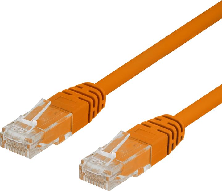 Actual product image Deltaco TP-603-OR Network Cable U/UTP (UTP) (U/UTP, CAT6, 0.30 m)