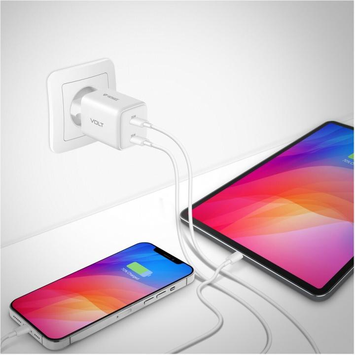 Immagine prodotto Yenkee USB-C Ladegerät 2x18W 3A Power Delivery 3.0 QC3.0 Weiss (35 W)