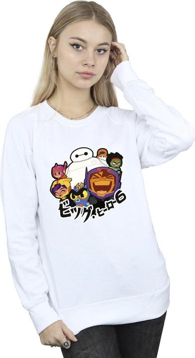 Disney Big Hero 6 Baymax Group Manga Sweatshirt (XXL)