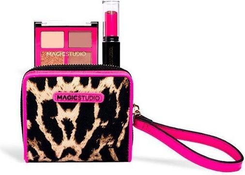 Image du produit Aquarius Magic Studio Pink Safari Cartera 4 Sombras + Barra De Labios (Pink)