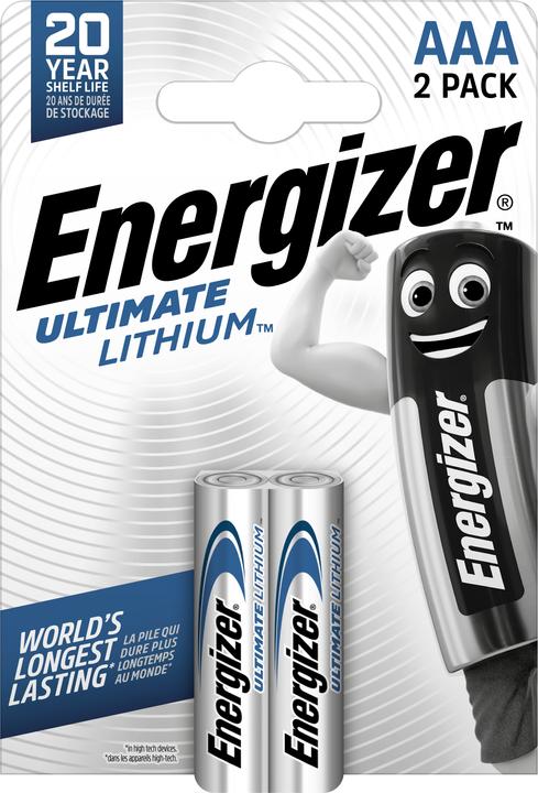 Image du produit Energizer Ultimate Lithium (2 pcs, AAA, 1.25 mAh)
