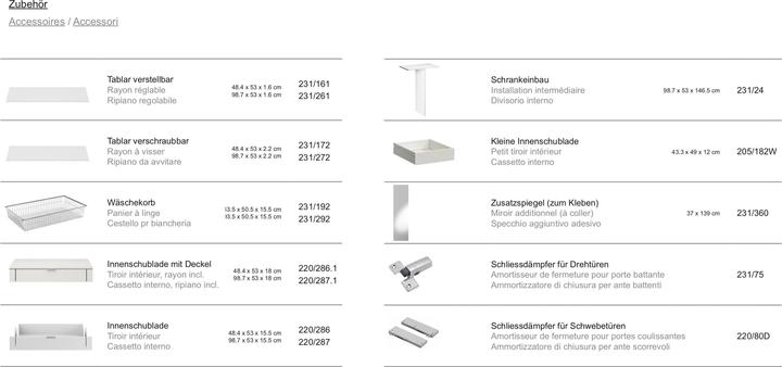 Produktbild Jutzler Schwebetürenschrank Cremeweiss 202.5 x 195
