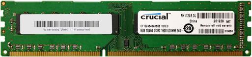 Immagine prodotto Crucial Valore (1 x 8GB, 1600 MHz, DDR3-RAM, DIMM)
