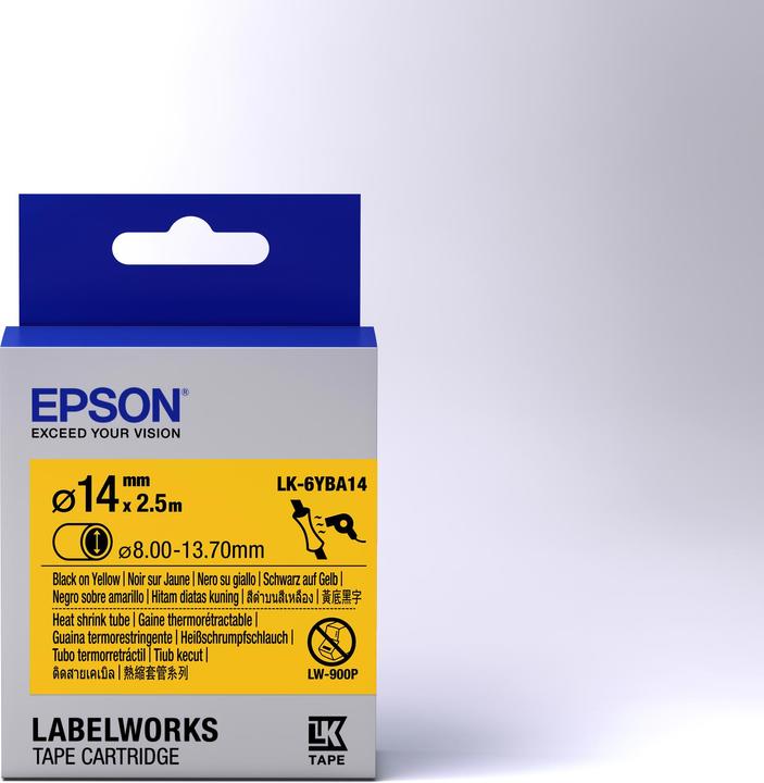 Actual product image Epson LABEL CASSETTE LK-6YBA14 (FC)