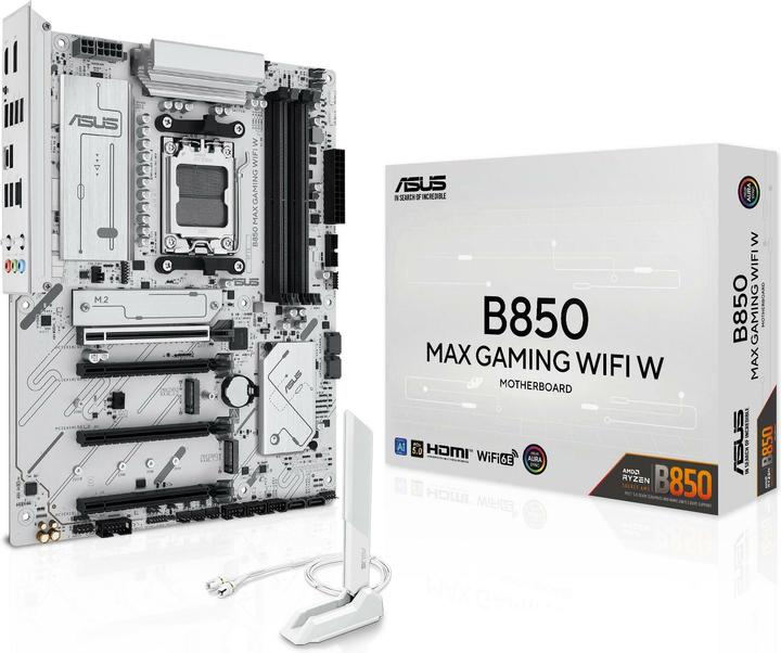Image du produit ASUS B850 MAX GAMING WIFI (AM5, AMD B850, ATX)