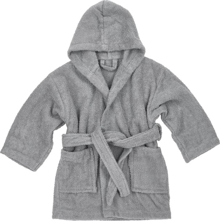 Meyco Bathrobe mt 86/92 basic towelling grey (86, 92)