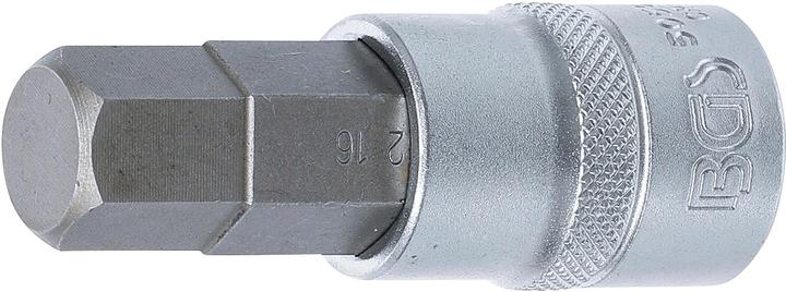 Produktbild BGS Bit-Einsatz Antrieb Innenvierkant 12,5 mm (1/2") Innensechskant 16 mm (12,5 mm)