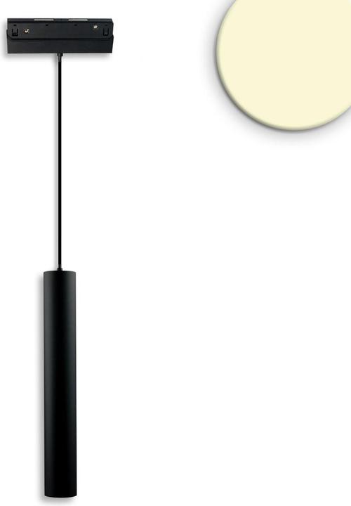 Image du produit Isoled Track48 Suspension Pipe, noir, 7W, 36°, UGR<19, 48V DC, 3000K, CRI90, DALI dimmable
