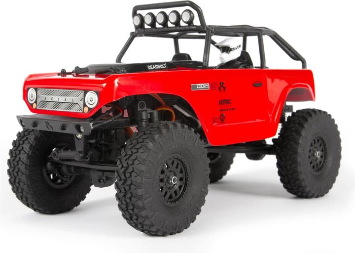 Produktbild Axial SCX24 Deadbolt Elektro Brushed Crawler 4WD 1:24 RTR rot (RTR Ready-to-Run)