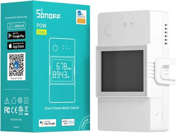 Actual product image Sonoff Wi-Fi Smart Power Meter Switch POWR320D (Switch actuator)