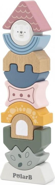 Actual product image Viga Toys Medinės kaladėlės dėlionė bokštas vaikams PolarB