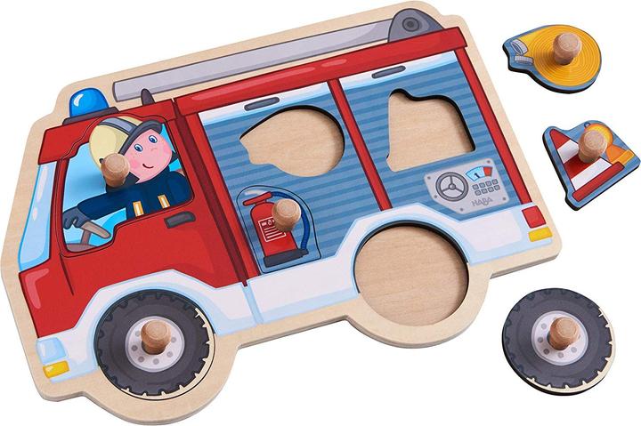 Produktbild Haba Greifpuzzle Feuerwehrauto (6 Teile)