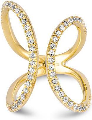 Breuning RING - BRILL. 1,04 Ct. H/si (53, 750/18 K Gold)