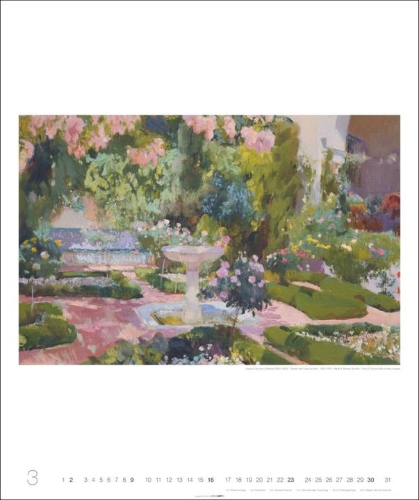 Produktbild Die schönsten Gärten des Impressionismus Edition Kalender 2025 (46 x 55 cm, Deutsch)