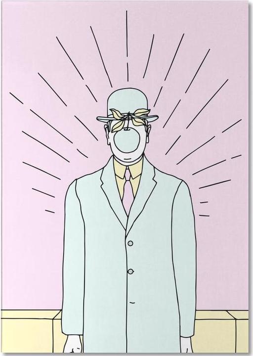 Image du produit Juniqe The Son of Man - Street Art (A5, Blanc)
