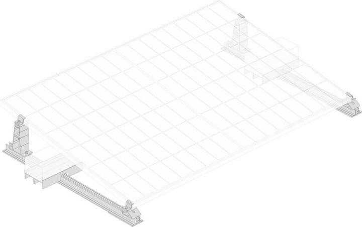 Actual product image EcoFlow Bracket for Flat Roof (Solar system mounting material)