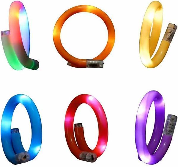 Magni LED Wickel-Armband 4fach sortiert (Kunststoff)