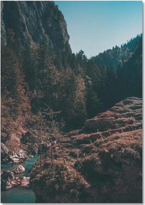 Produktbild Juniqe Mountain River - Abstrakte Landschaften (A5, Liniert)