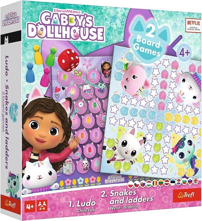 Trefl GABBY'S DOLLHOUSE Board game 2 in 1 (Polish)