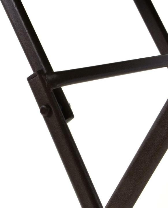 Produktbild VCM Bistrotisch mit Glasplatte klappbar Terrassentisch Glastisch braun Ø 60 cm Stahl (60 cm)